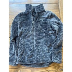 The North Face Osito Fleece Jacket Womens Small Gray Full Zip High Pile Plush